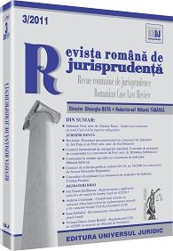 Revista romana de jurisprudenta nr. 3/2011