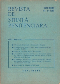 Revista de stiinta penitenciara. Supliment nr. 1/1993