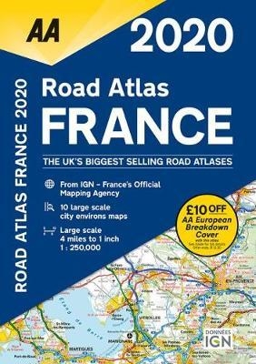 AA Road Atlas France 2020