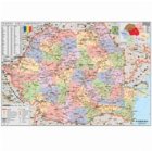 Romania Harta Administrativa : 160 X 120 cm