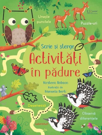 Scrie şi şterge : Activităţi în pădure