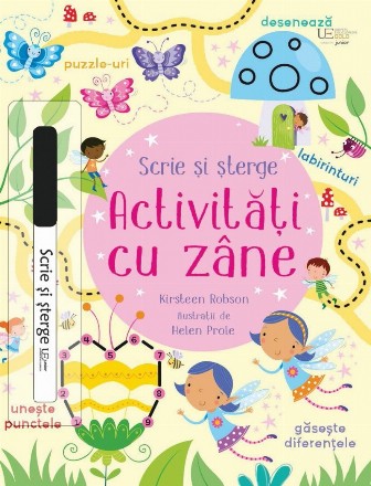 Scrie şi şterge : Activităţi cu zâne