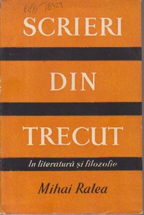 Scrieri din Trecut, Volumul al III-lea - In literatura si filozofie