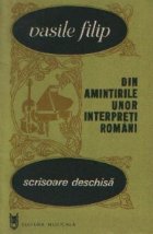 Scrisoare deschisa Din amintirile unor