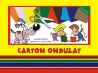 Set creativ - Carton ondulat, format A4, 10 coli/set