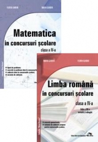 Set 2 Culegeri pentru concursuri scolare Clasa a IV-a, editie 2012: Matematica; Limba Romana