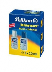 Set Fluid corector Blanco ( fluid corector + solvent ), Pelikan