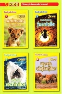 Set National Geographic Kids. Citesc si descopar lumea. Invat sa citesc (4 carti)