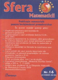 Sfera matematicii, Nr. 16 (2/2009-2010)