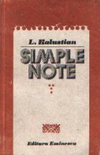 Simple note Volumul lea