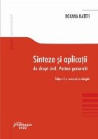 Sinteze şi aplicaţii de drept civil - Partea generală