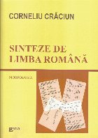 Sinteze limba romana: morfologia