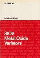 SIOV Metal Oxide Varistors Data