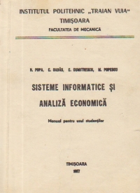 Sisteme informatice si analiza economica - Manual pentru uzul studentilor