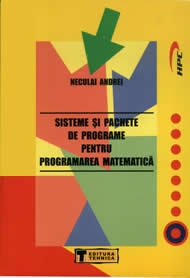 Sisteme si pachete de programe pentru programarea matematica