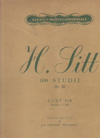 H. Sitt 100 Studii Op. 32 Caiet I-II (Studiile 1-40)