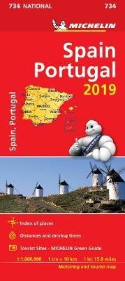 Spain & Portugal 2019 - Michelin National Map 734