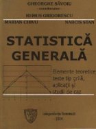 Statistica generala Elemente teoretice teste