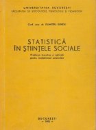 Statistica stiintele sociale Probleme teoretice