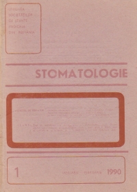 Stomatologia - Revista a societatii de stomatologie, Ianuarie-Februarie 1990