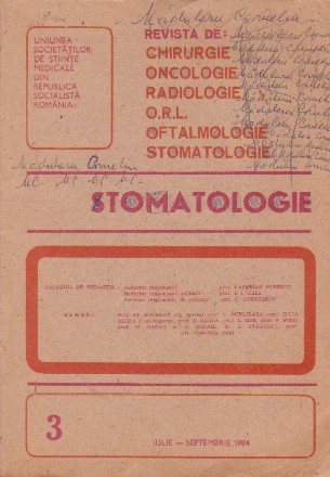 Stomatologie, Nr. 3/1984