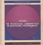 Studii pedagogie cibernetica instruire programata