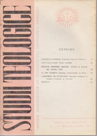 Studii Teologice - Revista Facultatilor de Teologie din Patriarhia Romana, Nr. 1-3/1995