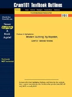 Studyguide for Modern Auditing by Kell, ISBN 9780471189091