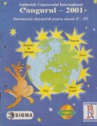 Subiectele Concursului International Cangurul 2001 - Matematica distractiva pentru clasele II-XII