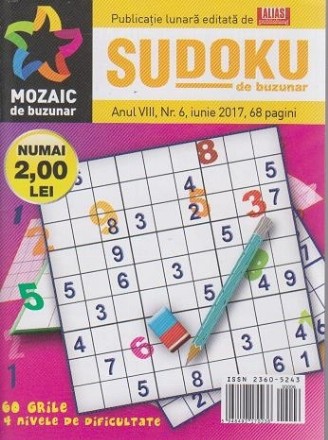 Sudoku de buzunar nr. 6/2017