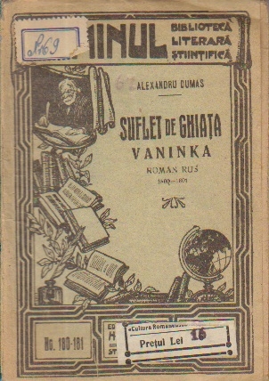 Suflet de ghiata - Vaninka, Roman rus 1800-1801