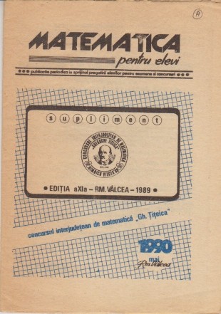 Supliment revista matematica pentru elevi. Nr. 5/1990