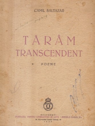 Taram Transcendent - Poeme (Camil Baltazar)