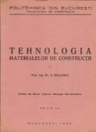Tehnologia materialelor constructii