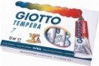 Tempera GIOTTO 7 culori, tub 7,5 ml, cutie din carton