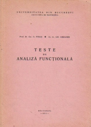 Teste de analiza functionala