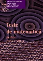 Teste matematica pentru Clasa VIII