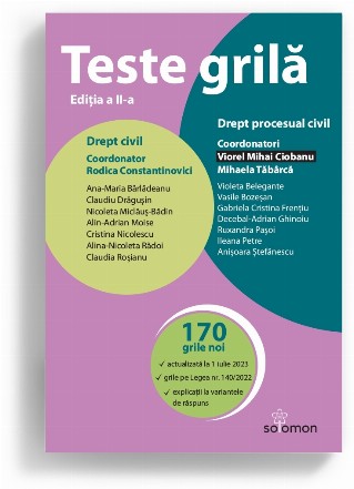 Teste grilă : Drept civil, Drept procesual civil