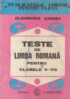 Teste limba romana pentru clasele