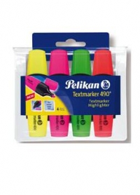 Textmarker 490, set 4 culori, blister, Pelikan