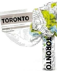 Toronto Crumpled City Map