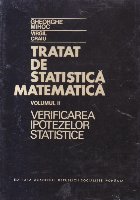 Tratat de statistica matematica, Volumul al II-lea - Verificarea ipotezelor statistice