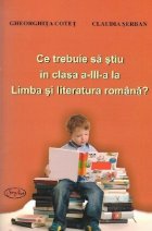 trebuie stiu clasa III Limba