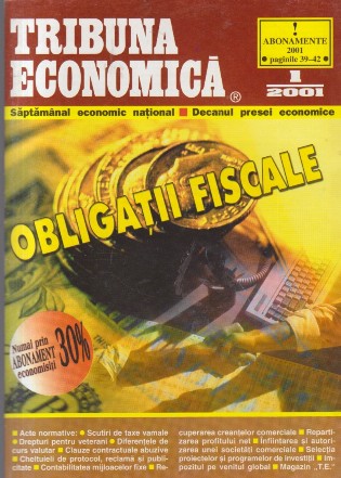 Tribuna Economica, Nr. 1/2001