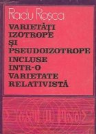 Varietati izotrope pseudoizotrope incluse intr