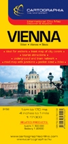 Viena (Vienna, Wien, Vienne, Becs) - harta (1:17 000)