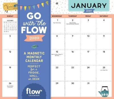 Go with the Flow Desk Calendar 2020